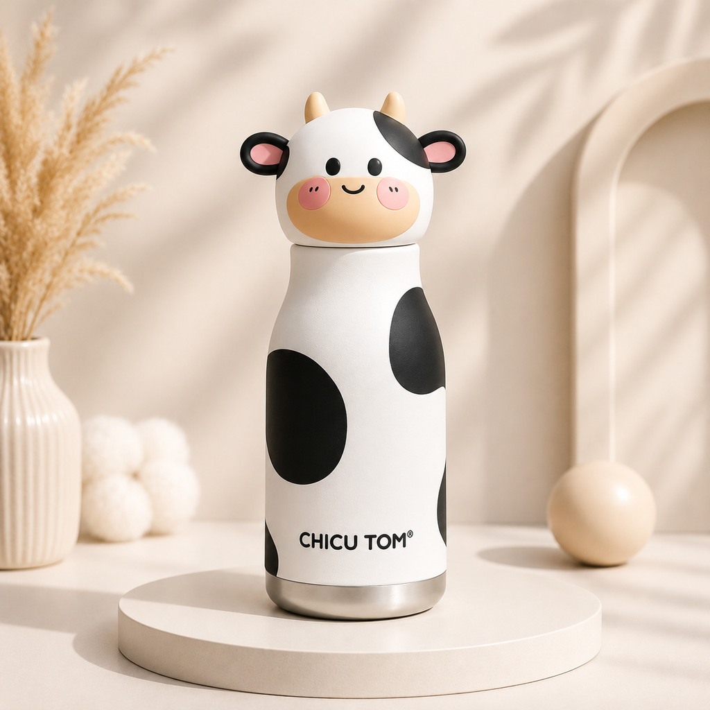 Chicu Tom Cute Animal Stainless Steel Bottle