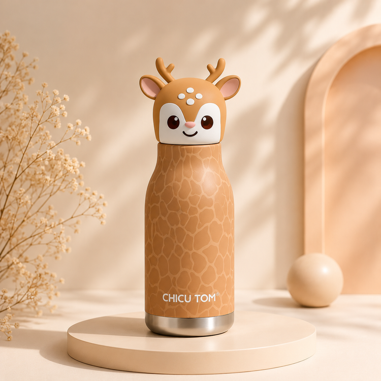 Chicu Tom Cute Animal Stainless Steel Bottle