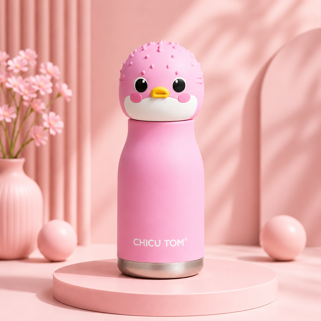 Chicu Tom Cute Animal Stainless Steel Bottle