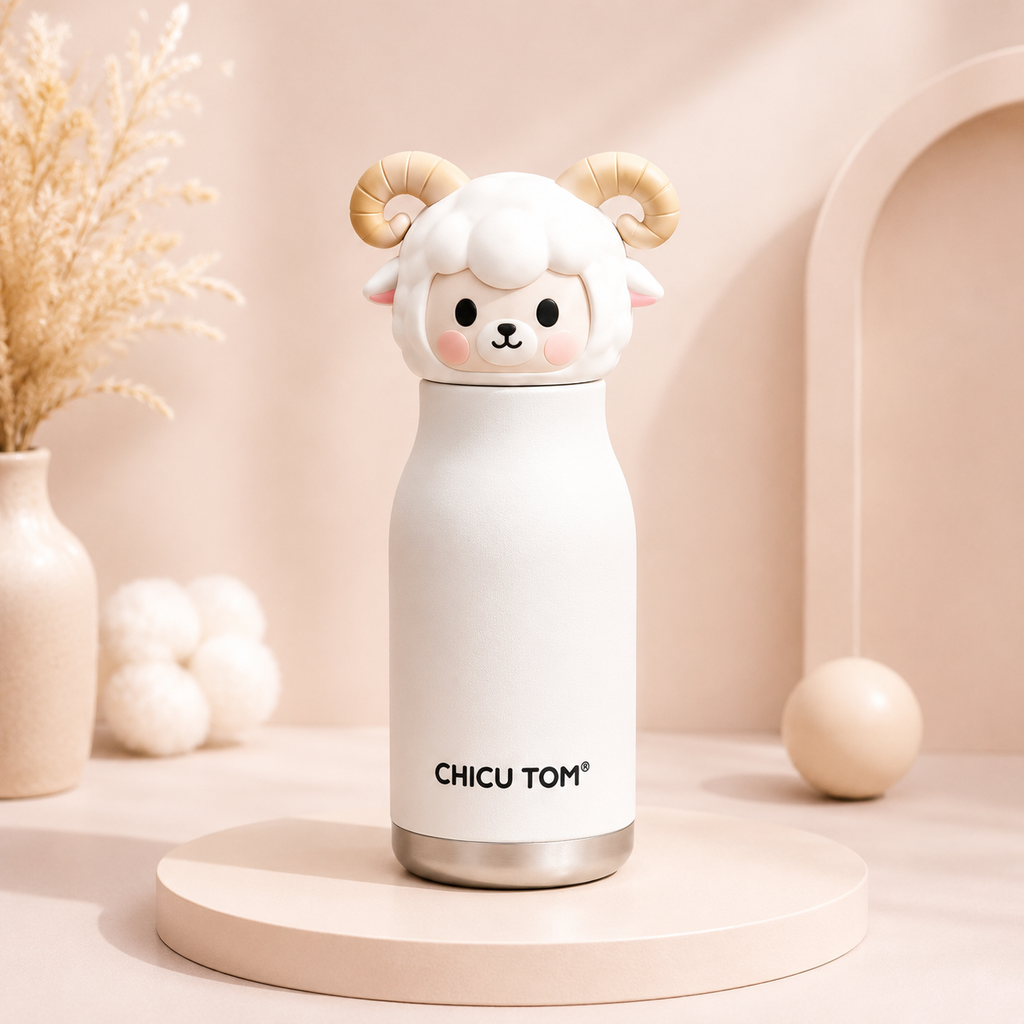 Chicu Tom Cute Animal Stainless Steel Bottle