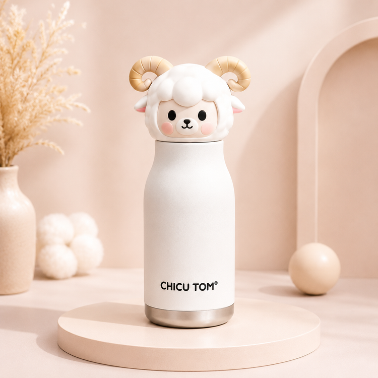 Chicu Tom Cute Animal Stainless Steel Bottle