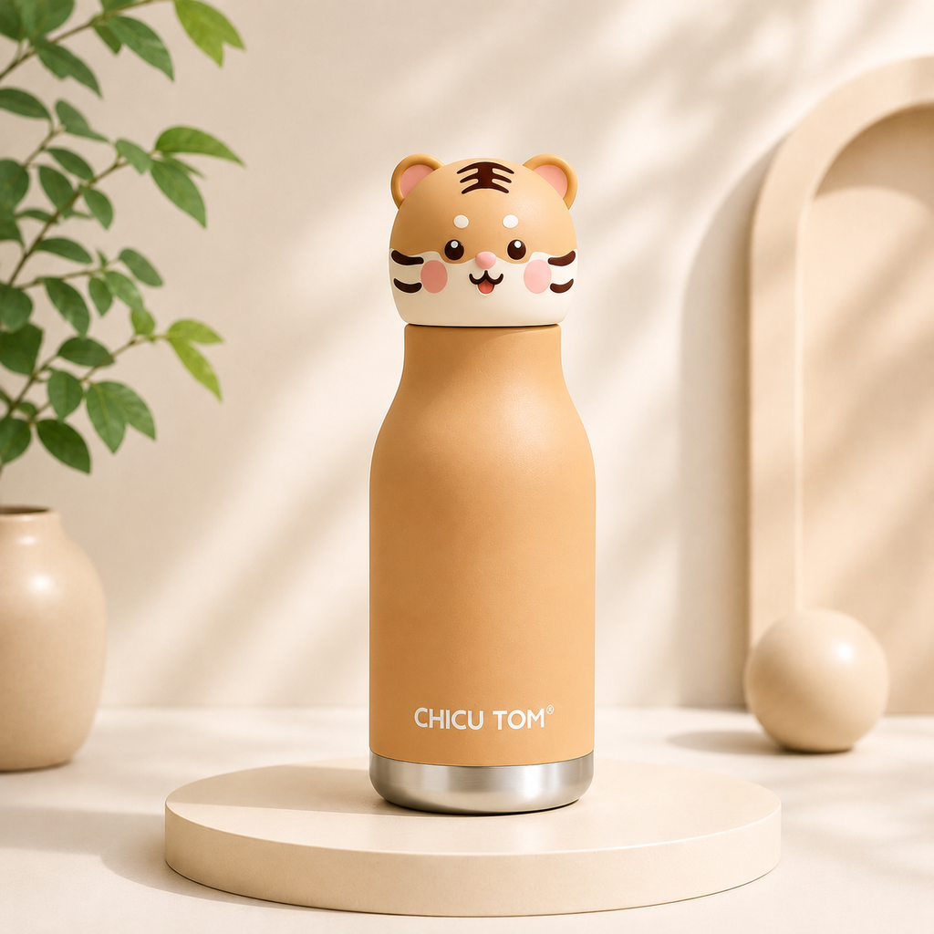 Chicu Tom Cute Animal Stainless Steel Bottle